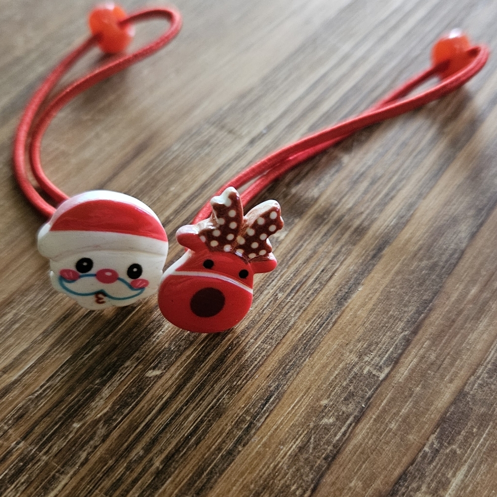 Set of two Christmas Ponytail Hair Accessory